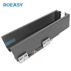 ROEASY 주방 슬림 박스 서랍 시스템 소프트 클로즈 가구 캐비닛 서랍 상자 금속 서랍 상자