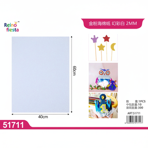 Fogli di schiuma glitterata di 2mm di spessore per artigianato e decorazioni 40x60cm senza prodotto in Polyfoam adesivo - Product Image 2