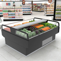 Vitrine Réfrigérée Monotempérature en Acier Inoxydable pour Viande XY Supermarket
