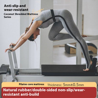 Grenzüberschreitende Matte aus PU für Pilates und Core-Training, Yogamatte aus Naturkautschuk, schweißabsorbierend, rutschfest, rechteckig, 99,6 cm x 5 cm