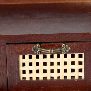 Japanese Retro Style Desktop <b>Storage</b> <b>Box</b> With Solid Wood <b>Drawers</b> For Jewelry Cosmetics And Miscellaneous Items Home Use - Product Image 4