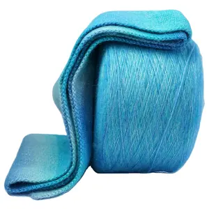 Ventas de hilo esponjoso 35% metálico 20% poliéster 27% acrílico 10% nailon 8% lana mezclada hilo elegante