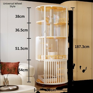 Vitrine <span class=keywords><strong>de</strong></span> Luxe Panoramique à 360° pour Chiens et Chats, Grand Espace, en Verre, avec Toilettes - Product Image 6