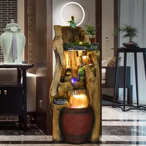 พระภิกษุผู้ฝึกสอนถอนบ้านในร่มและกลางแจ้งเฟอร์นิเจอร์ตกแต่งน้ําตกผนังน้ําพุสวนน้ําพุ - Product Image 3