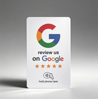 Carte de commentaires Google NFC avec code QR, carte intelligente à scanner pour les petites entreprises