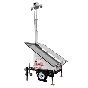 Pannello solare di <span class=keywords><strong>sorveglianza</strong></span> rimorchio energia Utility rimorchio strumento rimorchio con pannello solare con DC 24V per attività urbana di sicurezza - Product Image 4
