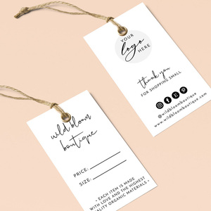 Cá nhân treo thẻ tùy chỉnh thiết kế quần áo thẻ logo in nhãn may mặc cho thương hiệu thời trang ngành công nghiệp may mặc - Product Image 2