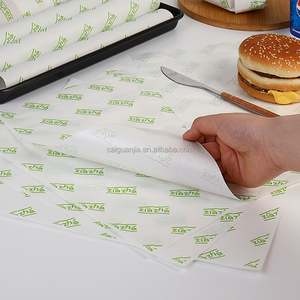 Papel para Hornear Antigrasa Recubierto de PE Virgen de Grado Alimenticio, Separador Ecológico para Bandejas de Pan, Pasteles, Hamburguesas y Sándwiches, Logotipo Personalizado - Product Image 3
