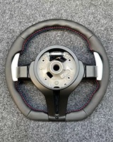 Volant sport personnalisé en cuir véritable pour BMW Série M, cuir perforé avec palettes de changement de vitesse, remplacement intérieur racing