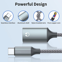 Câble adaptateur audio de type C vers éclairage, convertisseur de câble pour casque USB type C mâle vers éclairage femelle pour iPhone Samsung