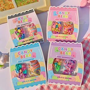 Ensemble d'<span class=keywords><strong>accessoires</strong></span> pour cheveux en forme d'ours en bonbons colorés, doux pour les sorties quotidiennes, ensemble <span class=keywords><strong>de</strong></span> cheveux pour enfants pour les tout-petits, ensemble <span class=keywords><strong>de</strong></span> cheveux pour enfants pour les fêtes, décoration adorable pour enfants - Product Image 2