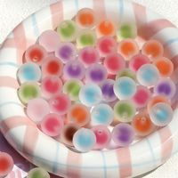 Perles rondes en acrylique mat en forme de cœur de 16 mm, accessoires pour stylos, chaînes de téléphone DIY, colliers, breloques de voiture, perles en vrac