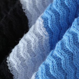 Autumn and Winter Crew Neck <strong>Knitted</strong> Sweater Casual <strong>Color</strong> <strong>Blocking</strong> Bottom <strong>Knitted</strong> Pullover <strong>Knit</strong> Sweater Pullover for Men - Product Image 5