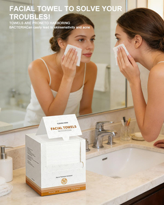 Factory Wholesale Soft Adult Disposable Face Towel <b>Biodegradable</b> Large Dry <b>Wipe</b> for Clean - Product Image 2
