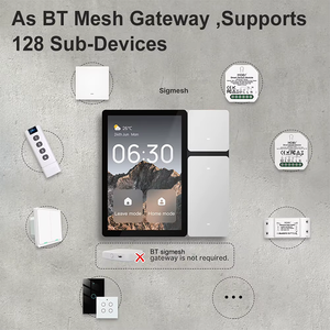 Tuya <span class=keywords><strong>3</strong></span>,5 pulgadas <span class=keywords><strong>Smart</strong></span> Mini Panel incorporado IR Gateway Mini <span class=keywords><strong>3</strong></span>-Gang Interruptor de relé de <span class=keywords><strong>3</strong></span> vías Dispositivos inteligentes para toda la casa Aplicación <span class=keywords><strong>WiFi</strong></span> accesible - Product Image 4