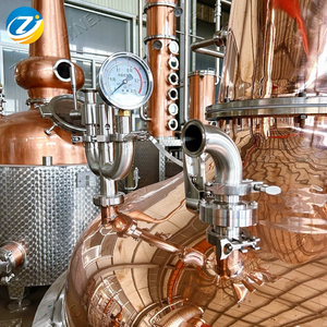 500L + 300L ZJ Cobre Ollas dobles <span class=keywords><strong>Dos</strong></span> ollas Destilador Equipo de destilación para fábrica de <span class=keywords><strong>whisky</strong></span> de malta de cebada - Product Image 4