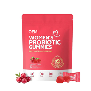 クランベリープロバイオティクスグミ妊娠中の女性のためのヘルスケアサプリメントグミキャンディー剤形 - Product Image 1