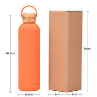 Thermos isotherme en acier inoxydable 350ML/500ML/750ML, gourde de sport avec surface douce au toucher
