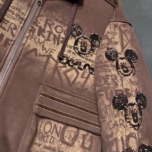 6898/ट्रेंडी ब्रांड महिलाओं के वसंत की स्वीटशर्ट हुडी हिप हॉप शैली भारी शिल्प कौशल शरद डाई मुद्रित कार्टून - Product Image 3