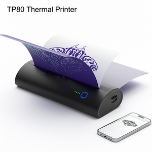 New <b>Printer</b> TP80 Inkless Tattoo Printing Portable Thermal <b>Printer</b> Small Business Household Document A4 <b>Printer</b> - Product Image 1
