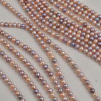 Nouveau produit Perles rondes naturelles couleur bonbon 40cm 7-8mm Perles d'eau douce sans noyau Matériel de collier semi-finis DIY Vente en gros