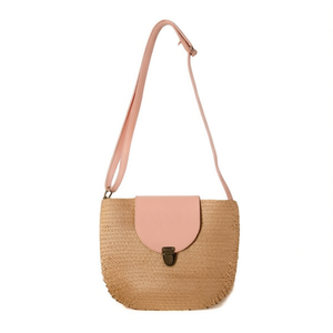 Borsa a Tracolla BOLSOS in Finta Rafia 30x20x10cm, Borsa da Donna - Product Image 1