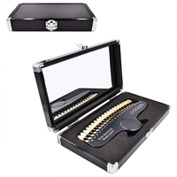 Guía de Tonos Dentales Profesional R20 con Espejo, Accesorios Multiusos de Plástico para Blanqueamiento Dental, Estuche de Lujo para Uso Comercial