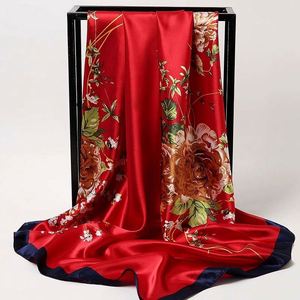 Écharpe en soie satinée 100 % soie de mûrier pour femme, collection automne-hiver, châle polyvalent en soie pour femme - Product Image 1