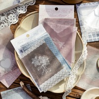 20 feuilles par paquet de papier artisanal de la série Lace Times, papier de fond pour journalisation DIY à motif dentelle