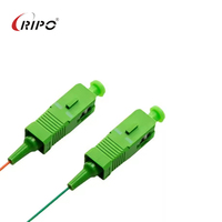 Conectores SC Ripo de Alta Calidad de 12 Fibras/1 Fibra, Pigtail de Fibra Óptica con Código de Color en la Cubierta de 0.9mm/2.0mm/3.0mm