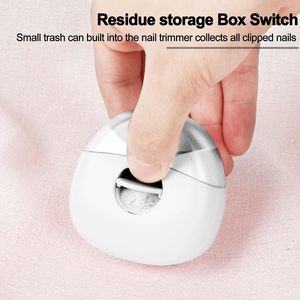 USB Rechargeable Electric Nail Clipper, Automatic Safety Nail <strong>Trimmer</strong> with LED Light &amp; Nail Scraps Storage Box - Product Image 5