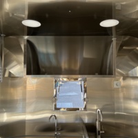 Chariot alimentaire sur mesure en fibre de verre 4m/13.12ft, cuisine mobile à double essieu avec réfrigérateur pour glaces et bonbons, camion de restauration conforme aux normes COC