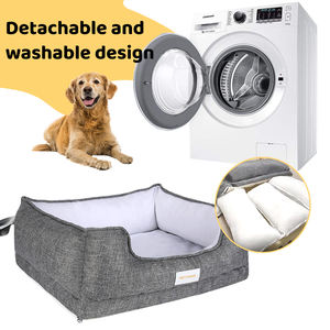 Luxus-Haustier betten Atmungsaktiv Wasch bar Wasserdicht Abnehmbare Haustier betten Hunden est Großes Rechteck Memory Foam Hundes ofa - Product Image 3