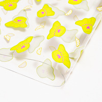 30CM * 120CM papillon fleurs Vintage dessin animé motif vinyle tissu PVC cuir synthétique pour la fabrication de chaussures matériaux