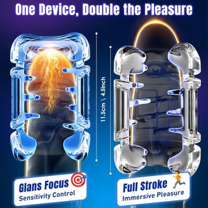 ของเล่นทางเพศสำหรับผู้ชายดีไซน์เสมือนจริงใช้กระตุ้นมือและเครื่องสั่นได้เหมือนนางเงือก - Product Image 2