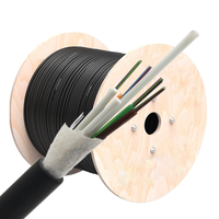 Cables de Comunicación GYTY/GYFTY GYTTY-24B1.3 para Exteriores, Monomodo, Aéreos, Reforzados con FRP, Tubo Suelto de PBT, HDPE/LSZH, Precio de Fábrica
