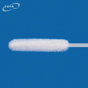 ไม้พันสำลีตรวจหลอดลมหายใจ Merrick Flocked Nasopharyngeal Swab ขนาด 155 มม. พร้อมก้าน ABS สำหรับการเก็บตัวอย่างไวรัส ใช้ครั้งเดียว บรรจุแยกชิ้น - Product Image 2