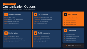 גנרטורים ניידים שקטים של ECG POWER, דיזל, 10 קילוואט, גנרטור דיזל סופר שקט 10 קילוואט-אמפר, גנרטור לשימוש ביתי בחירום 12 קילוואט-אמפר - Product Image 6