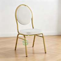 Vente en gros d'usine de meubles modernes à ossature métallique pour hôtels et restaurants chaises de banquet empilables