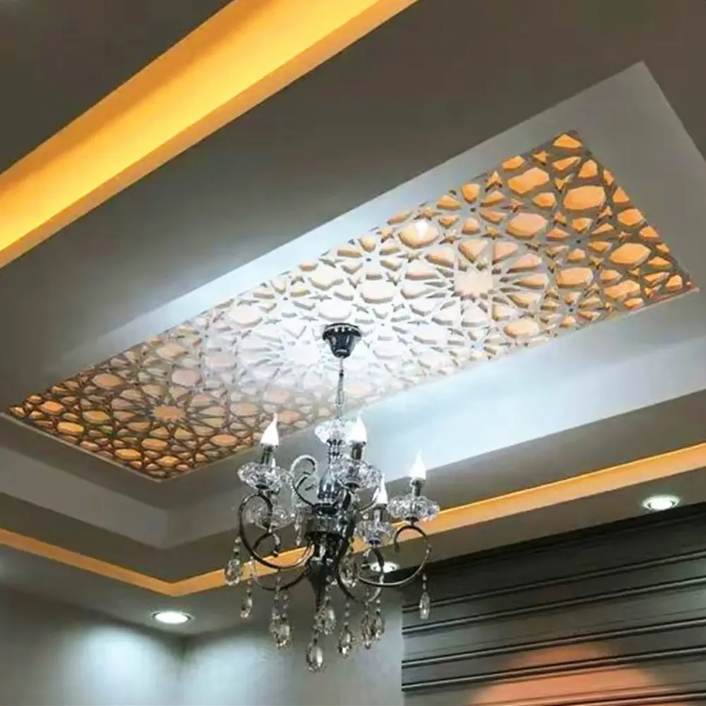 Düşük Fiyat Yanlış Asma Tavan Fayans/Duvar Lambri/Alüminyum Tavan Tasarımı Için Çatı Dekoratif