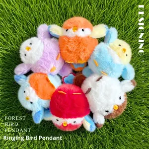 Celebridad de Internet Adorable gorrión pájaro loro peluche muñeca Linda campana sonando Super suave lavado PP algodón para aniversarios - Product Image 5