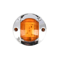 Feux de remorque latéraux LED 24V, lampe ronde verte bleue blanche ambre pour camion remorque RV bateau