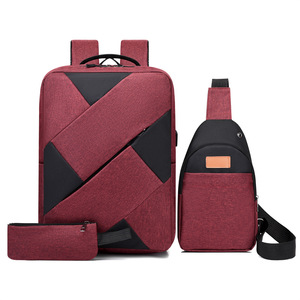 Biểu Tượng Tùy Chỉnh 3 Pcs Trong 1 Trở Lại Trường Học Schoolbag Ba Lô Cho Cậu Bé Cô Gái Dành Cho Người Lớn Mới USB Sạc Bookbag Máy Tính Xách Tay Ba Lô Thiết Lập - Product Image 5