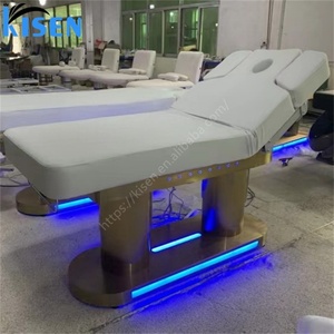 Kisen New Design Golden Base Facial Beauty <b>Bed</b> Lash Tattoo Chair Customized Salon Massage Table Wholesale Price - Product Image 6