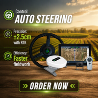 Kit de navigation AS812 avec écran de 12,1 pouces, système de direction automatique GPS RTK, précision centimétrique, tracteur agricole, moissonneuse-batteuse, pulvérisateur