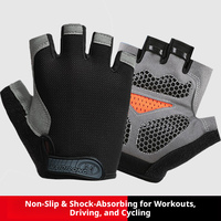 Gants de sport et de fitness demi-doigts antidérapants, respirants et résistants à l'usure pour la gym et le yoga – Couleurs variées en stock
