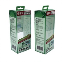 Boîte d'emballage suspendue en plastique PET PVC transparente personnalisée, boîte de vente au détail pliable transparente pour les lames de rasoir, les produits de soins personnels