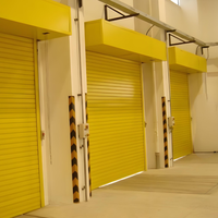 Porte enroulable industrielle en acier galvanisé perforé, acier extérieur V5