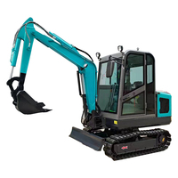 Mini-excavatrice modèle 3 tonnes avec moteur diesel Laidong 385 ou Kubota Euro 5 et EPA