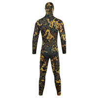 Wetsuit Spearfishing DIVESTAR CR Neoprene, Diving Camo, Lapisan Titanium, GBS, Baju Renang 3MM 5MM